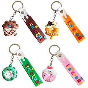 جاکلیدی سیلیکونی طرح دونات عروسک