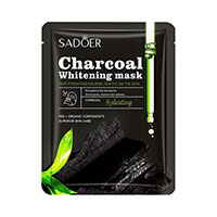 ماسک ورقه ای ذغال بامبو سادور مدل charcoal حجم 25 میل