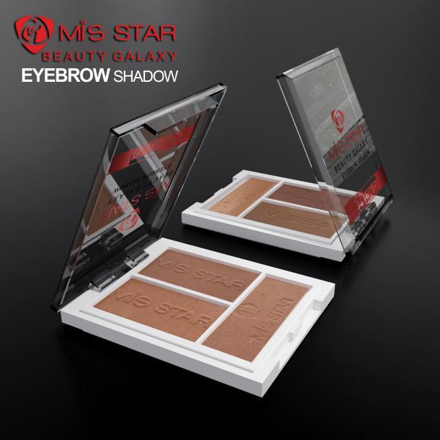 سایه ابرو سه رنگ Mis STAR میستار مدل MB03 وزن 8g